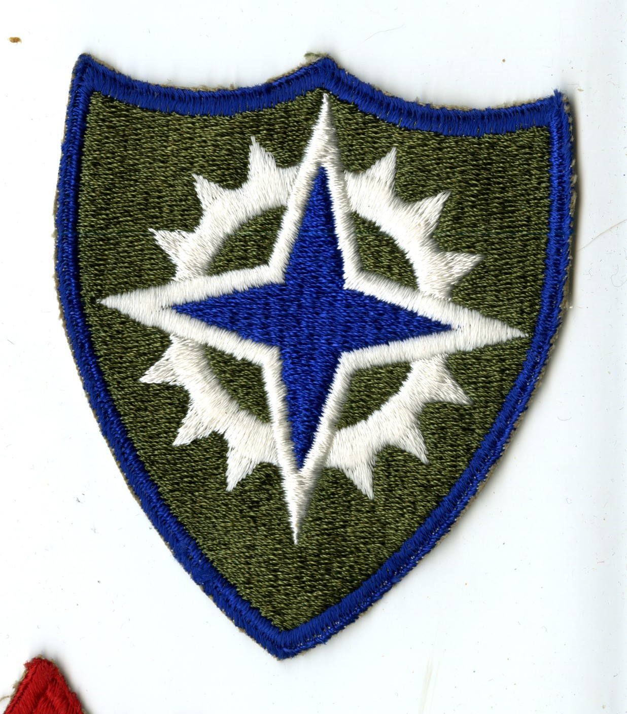 XVI Corps White Back Patch WWII Vintage Europe France Germany