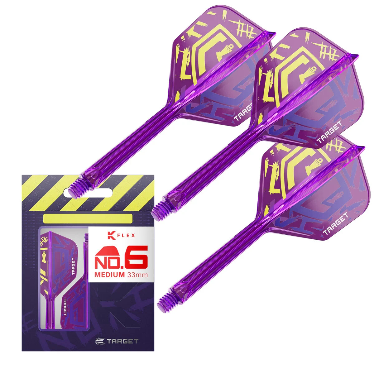 LUKE LITTLER  WORLD CHAMPION TARGET K-FLEX 1 PIECE SHAFT & FLIGHT SYSTEM MED #6