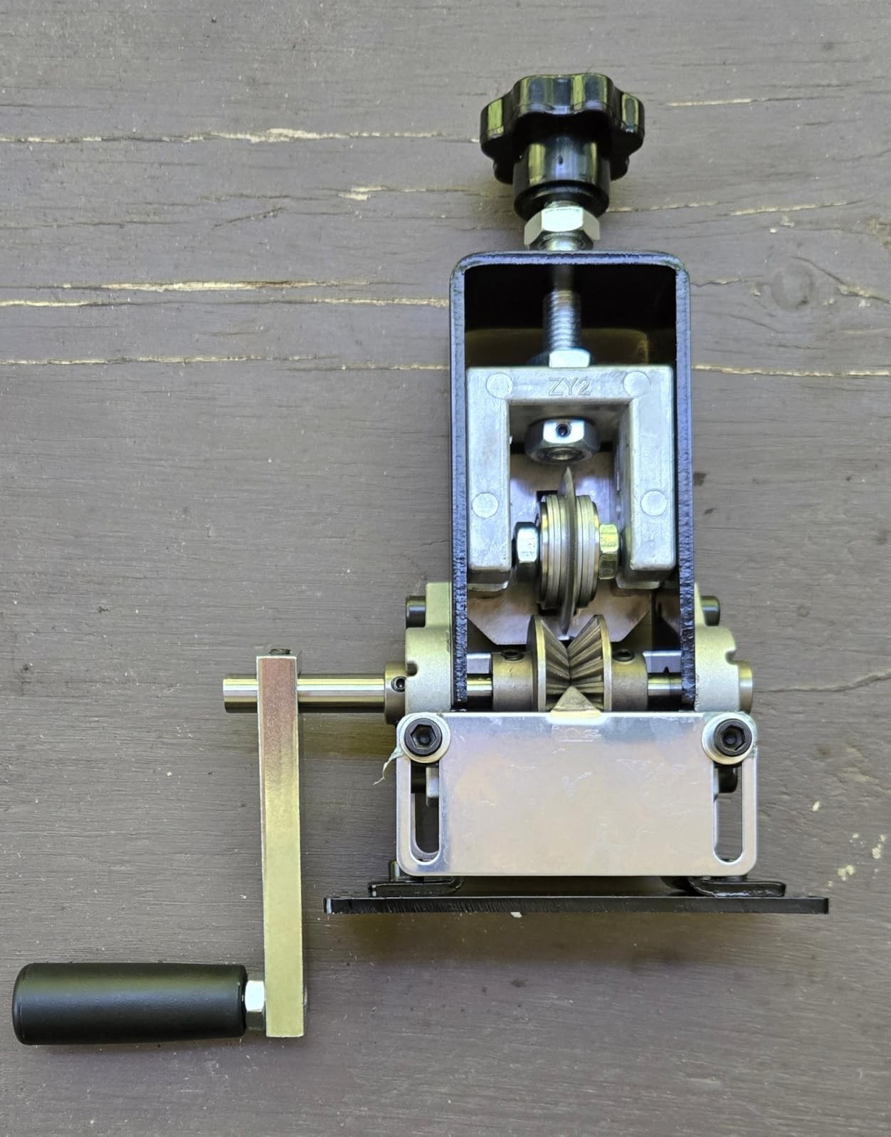 Manual Wire Stripping Machine 0.06-1" Drill Powered Hand Crank Copper Scrap Tool