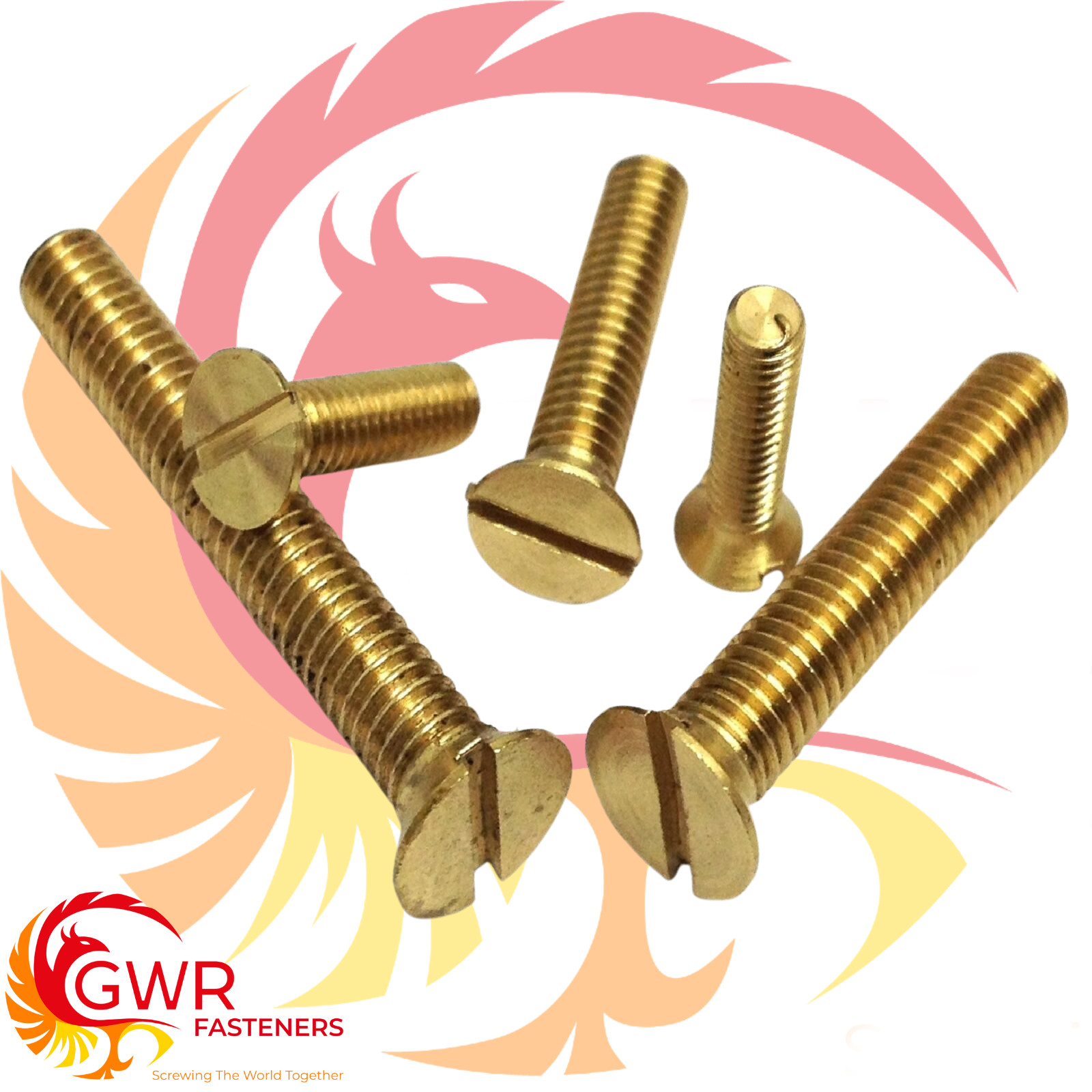 2BA 3BA 4BA 5BA 6BA 8BA 9BA 10BA Brass Countersunk Head Screws - Slotted BA