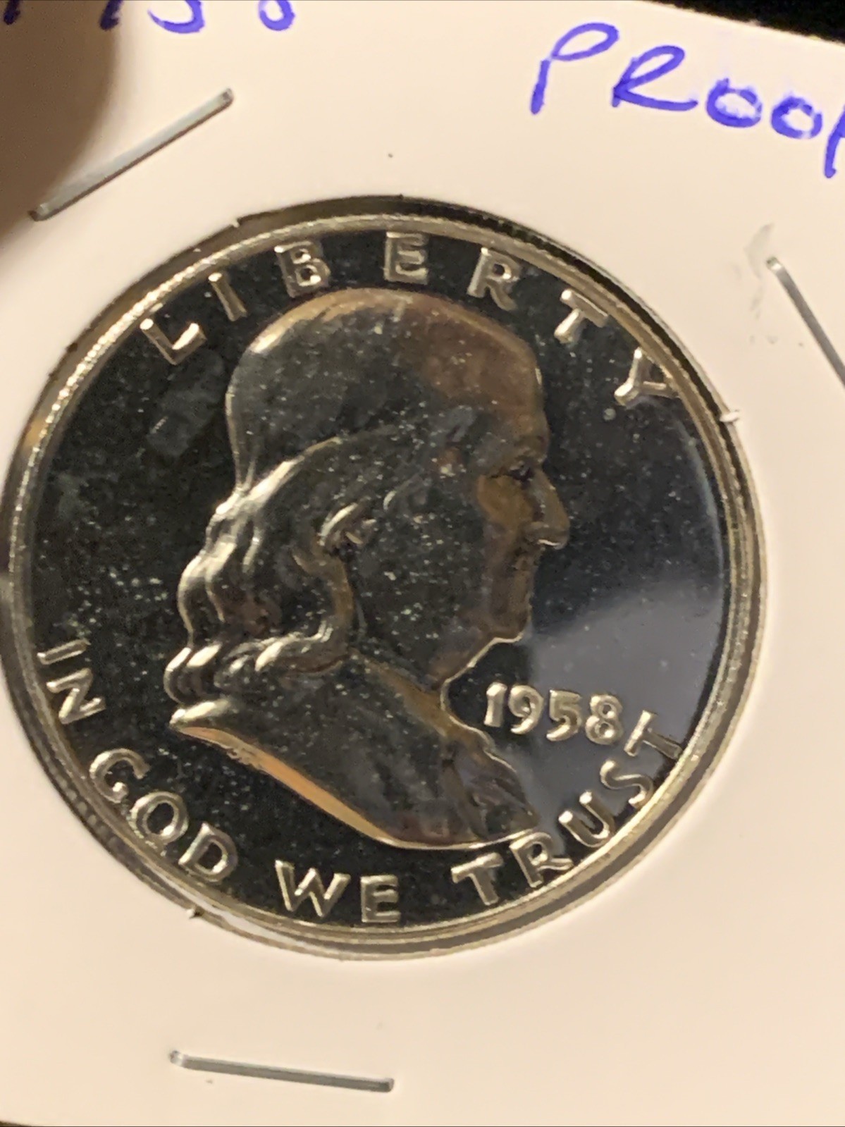 1958 Proof Franklin Silver Half Dollar 50c GEM Proof