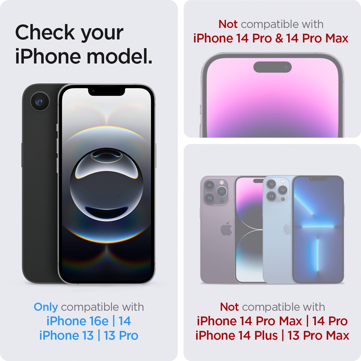 For iPhone 16e | Spigen Glas.tR EZ Fit Sensor Privacy Screen Protector 2 Pack