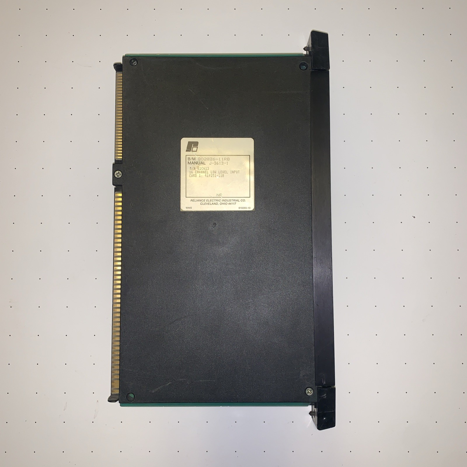 Reliance Electric 61C613 Automax 16 Channel Low Level Input Card