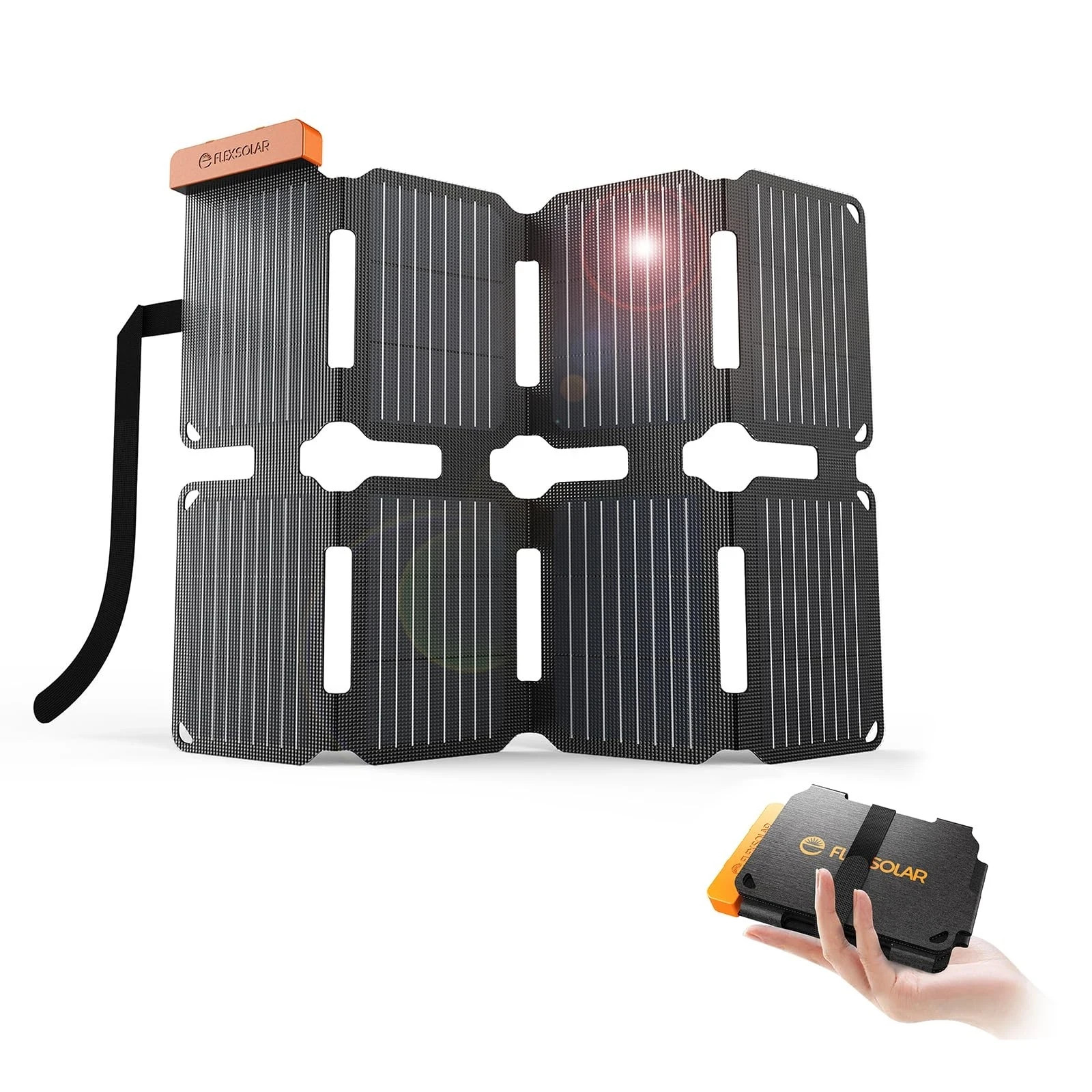 25W UltraPortable Solar Panel Charger with Quick Charge, USBA & USB...