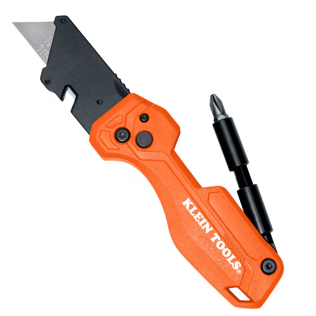 Klein Tools Folding Utility Knife with Driver Screwdriver Tool