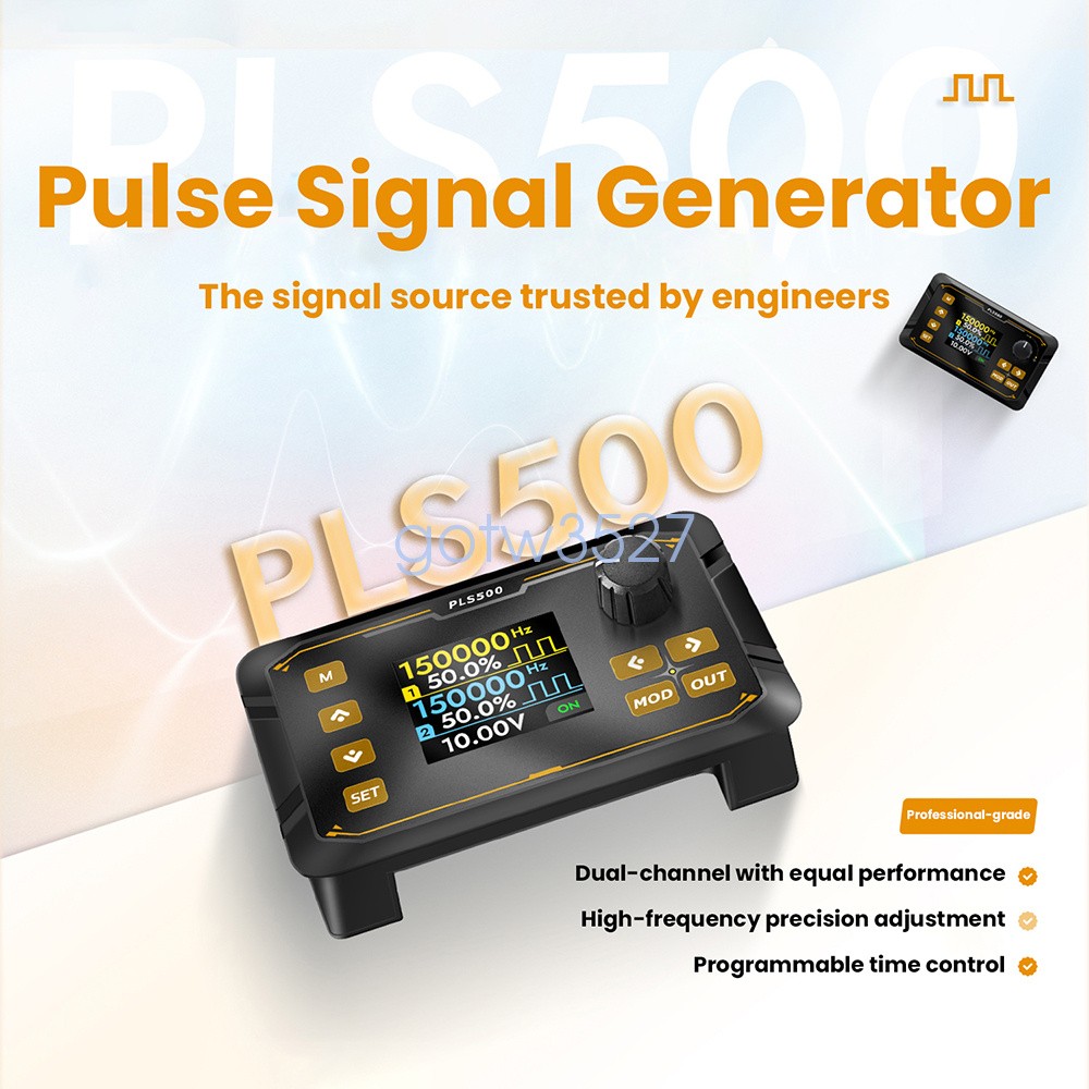 PLS500 Dual-Channel Pulse PWM Signal Generator Adjustable Programmable Dead zone