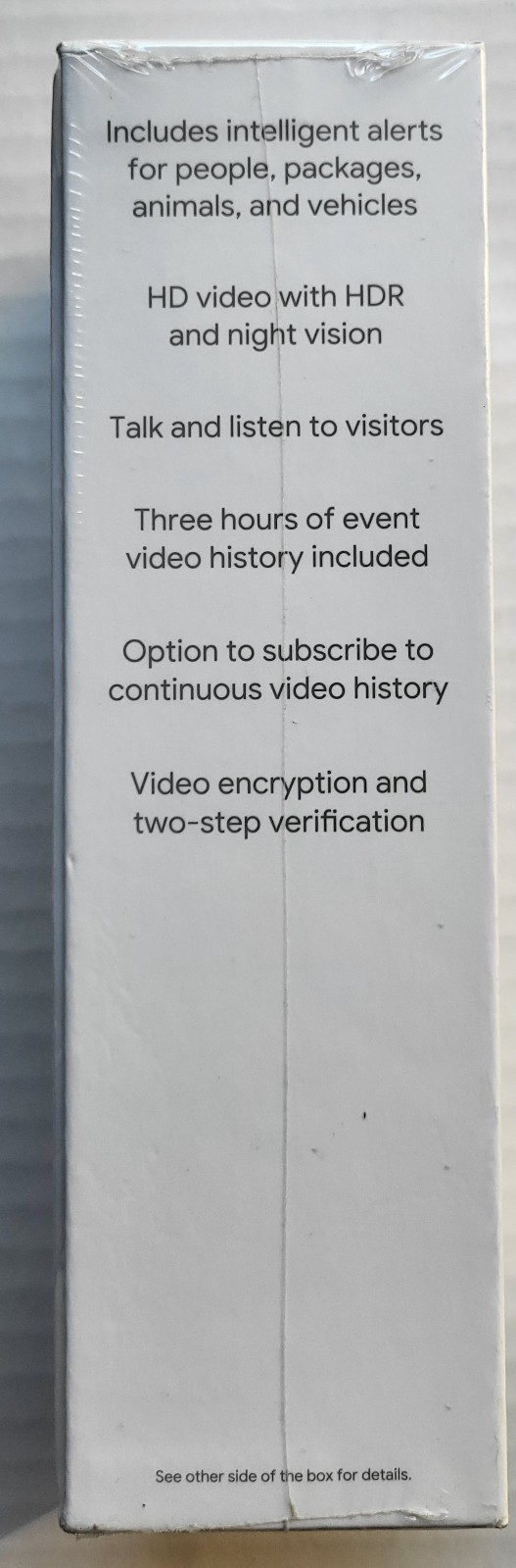 GOOGLE NEST DOORBELL WIRED 2ND GENERATION VIDEO DOORBELL SECURITY CAMERA NEW