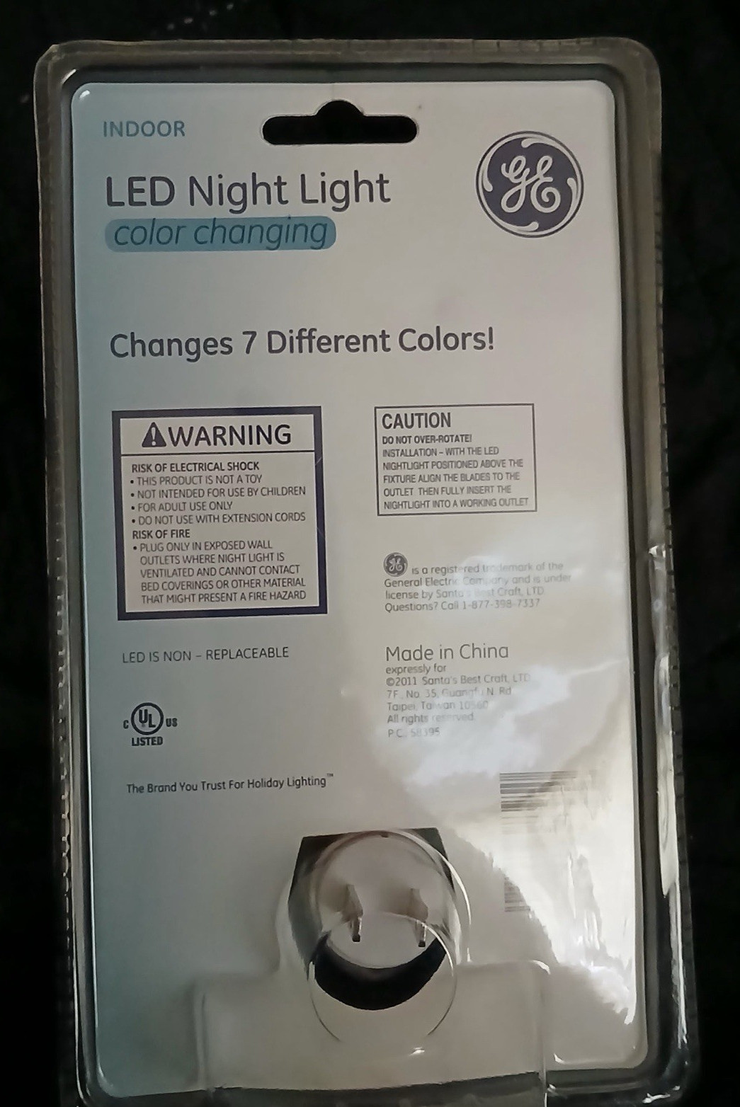 GE Night Light LED Angel Color Changing