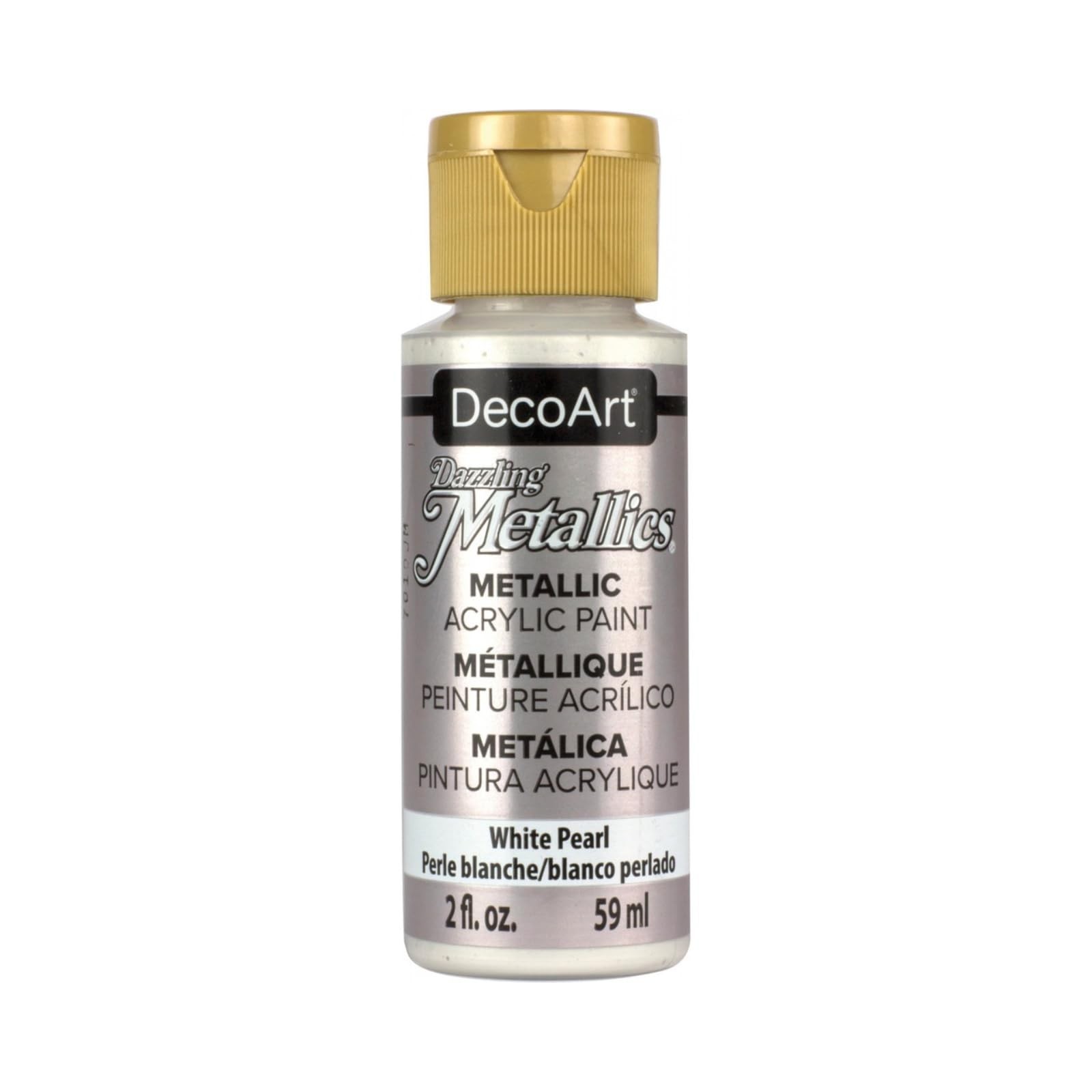 Dazzling Metallics Acrylic Paint 2oz-White 1 Count (Pack of 1), White Pearl