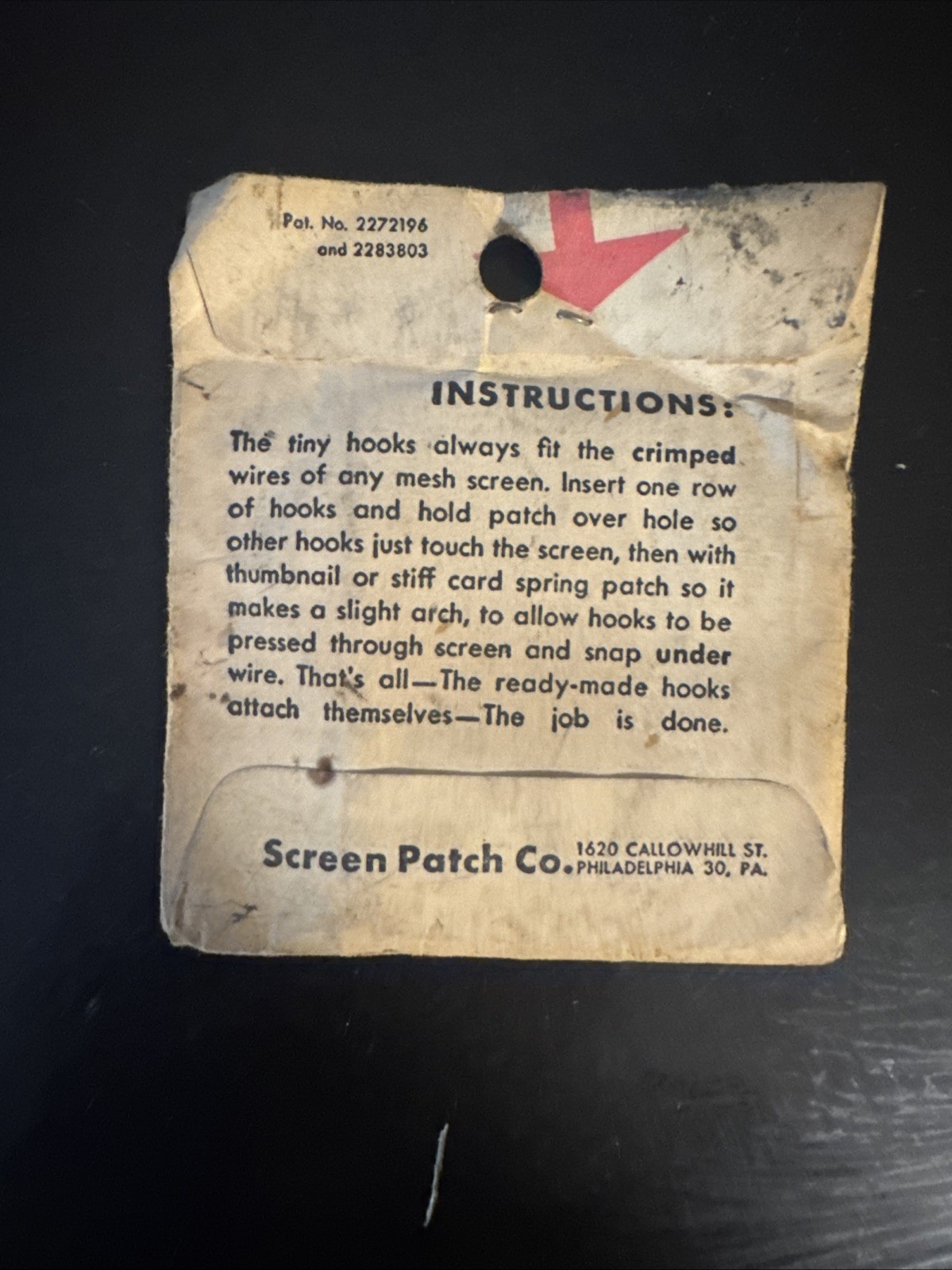 Snap Patch Vintage Screen Patches Repair Kit