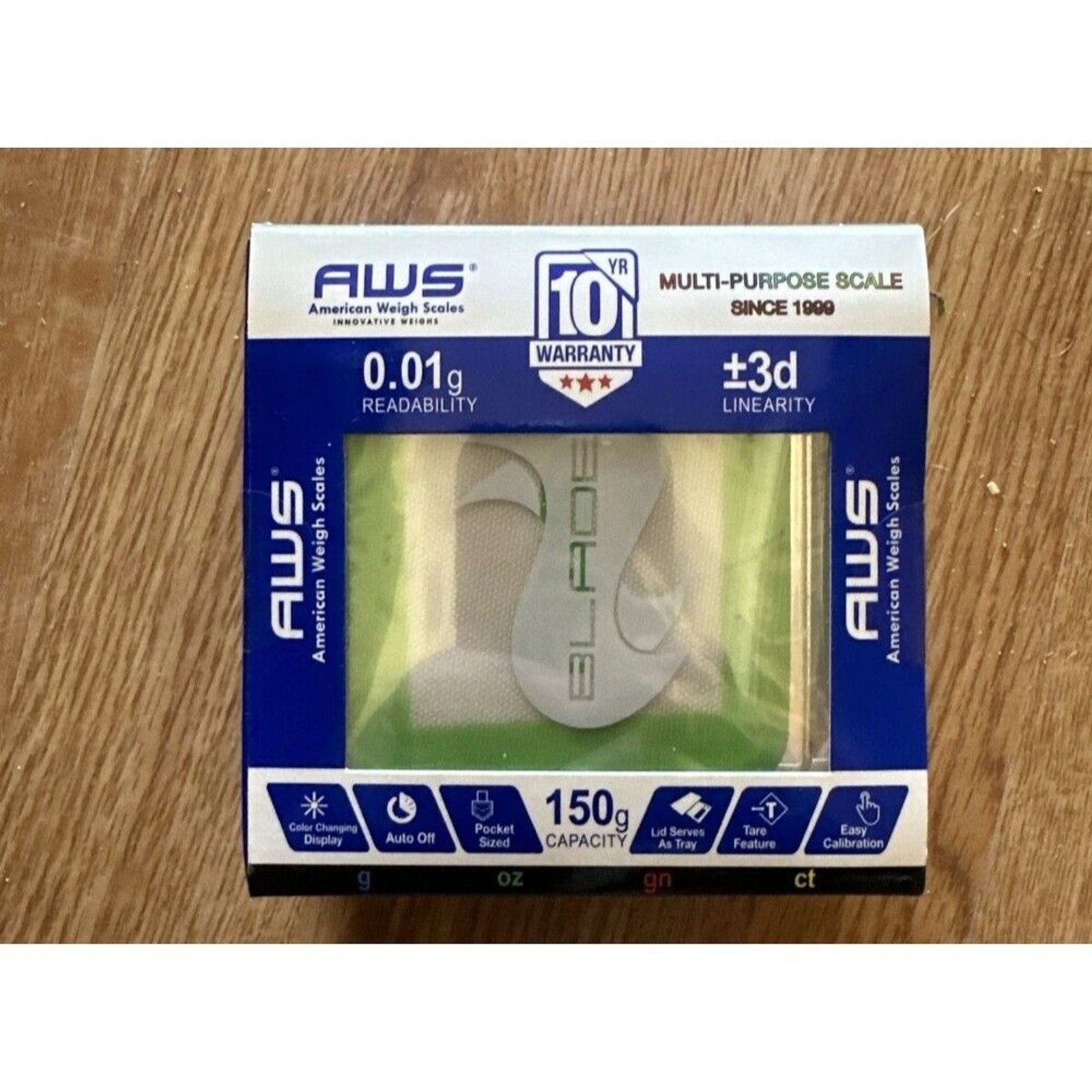 American Weigh Scales BL-150 Chrome-SE Digital Pocket Scale 150g x 0.01g