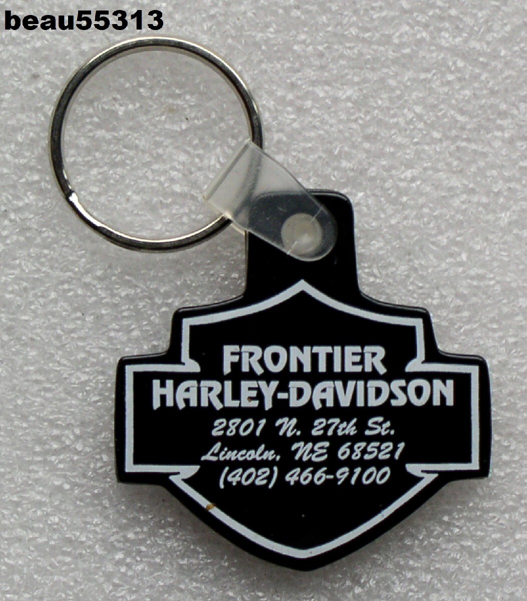⭐FRONTIER LINCOLN NEBRASKA HARLEY DAVIDSON DEALER KEY CHAIN FOB