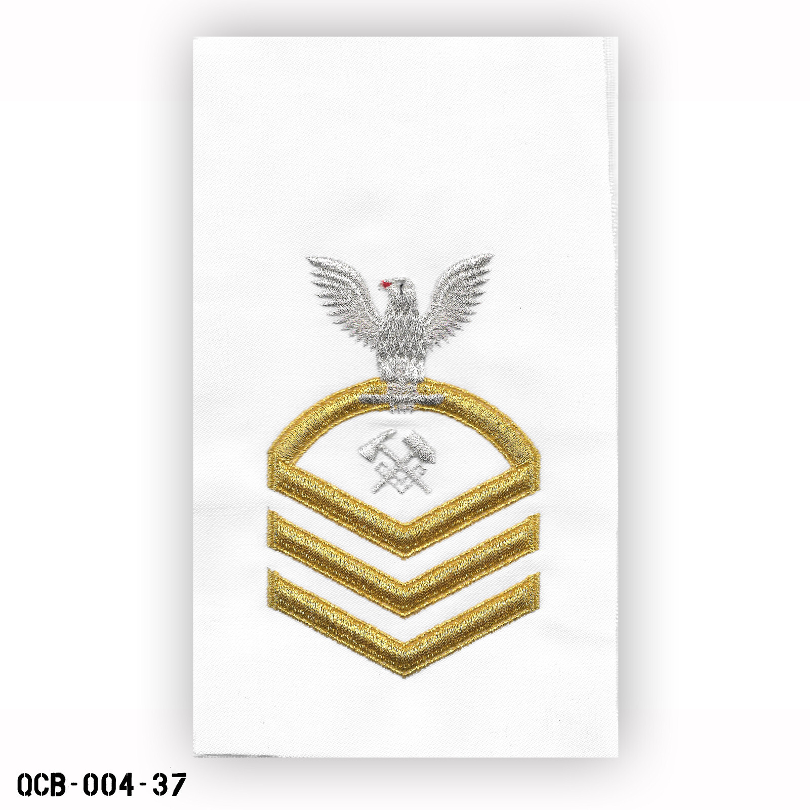 Hull Maintenance Tech White Sleeve Patch US Navy Chief Petty Officer CPO E-7 NEW