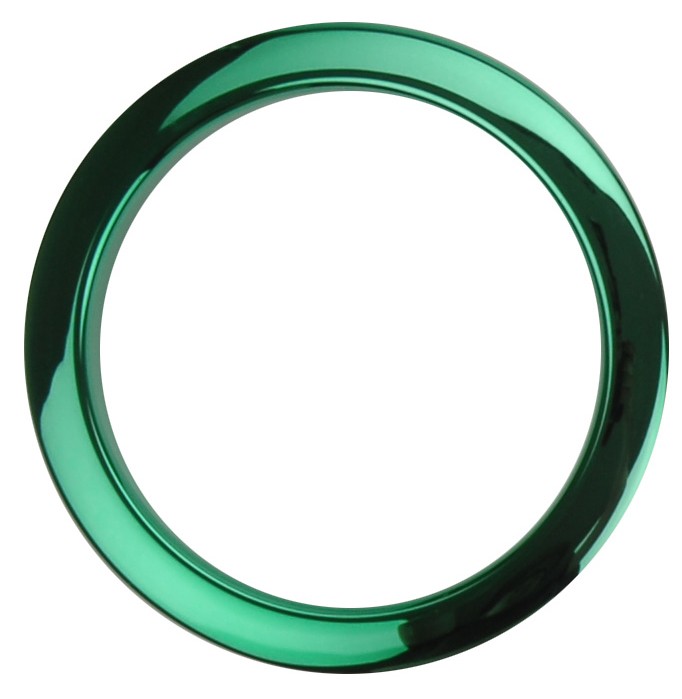 Bass Drum O's - HCG4 - 4" Green Chrome Drum O's
