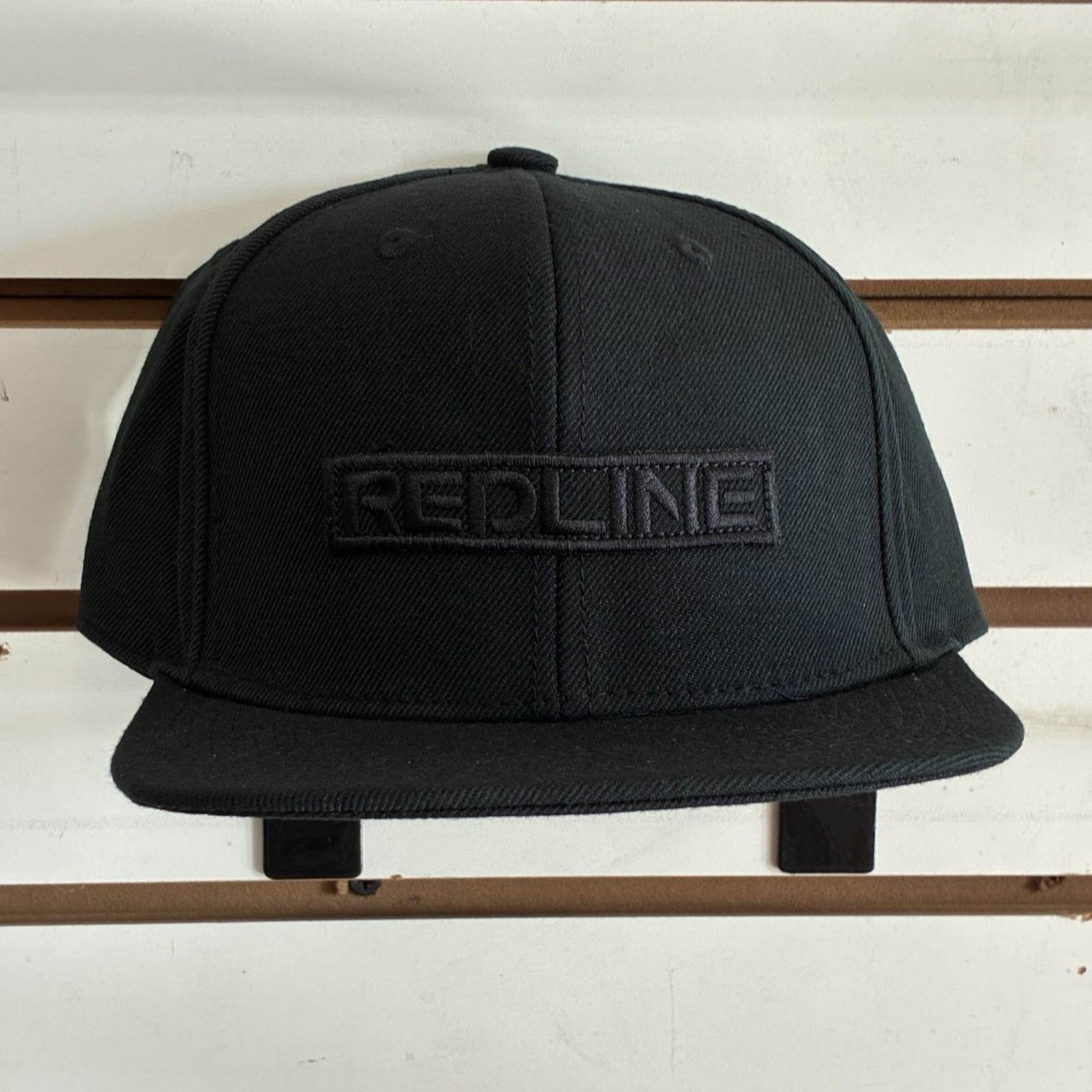 Redline BMX Snapback Hat Black Flat Fitty One Size Fits Most New with Tags