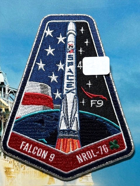 NROL-76 AUTHENTIC F9 FALCON 9 SPACEX SPACE X EMPLOYEE NUMBERED PATCH 🚀 A