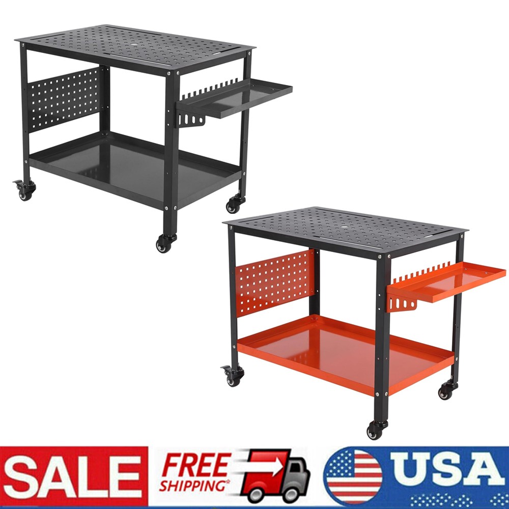 Welding Table 36"x24" 600LBS Welding Table with Multiple Fixture Holes Workshop
