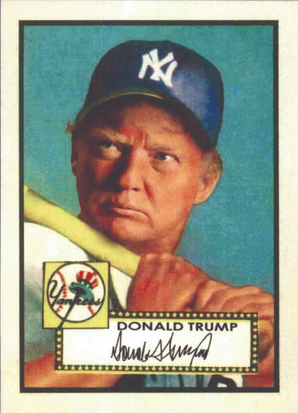 DONALD TRUMP CUSTOM ART CARD - 1952 B