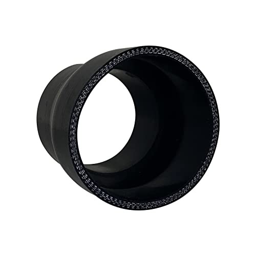 ID 3.5" to 4.5", Length 3" Silicone Reducer Straight Coupler 3.5" ID to 4.5" ID