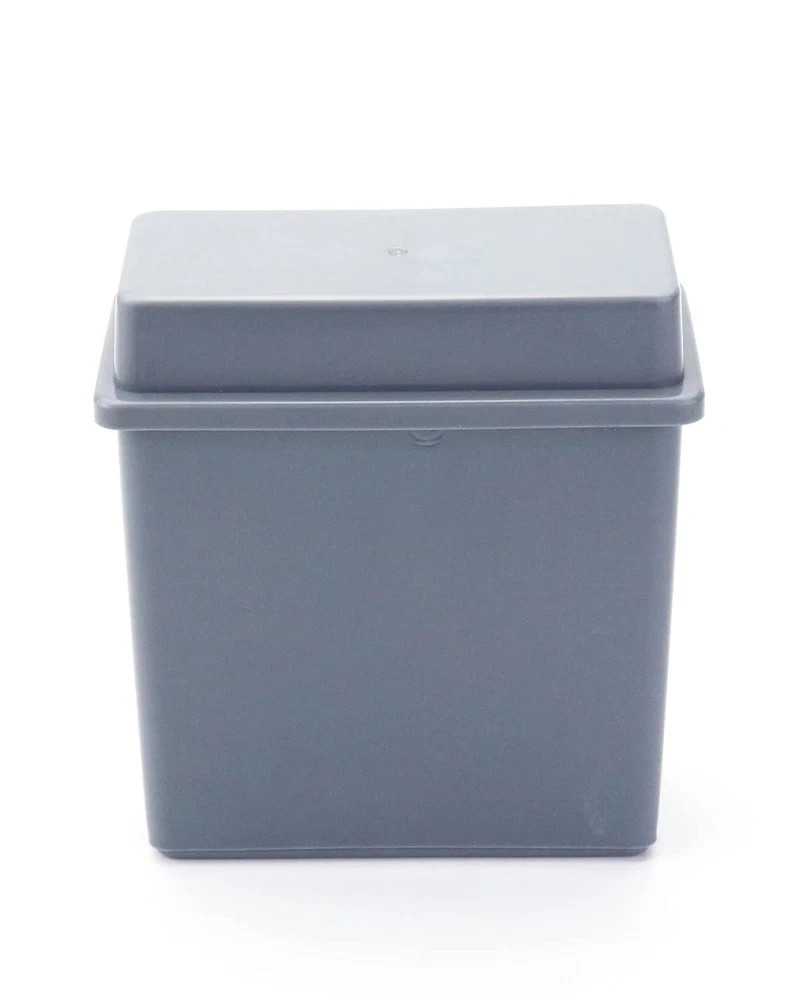 10-Pack Microscope Slides Rack & Staining Jar - Durable Grey Design