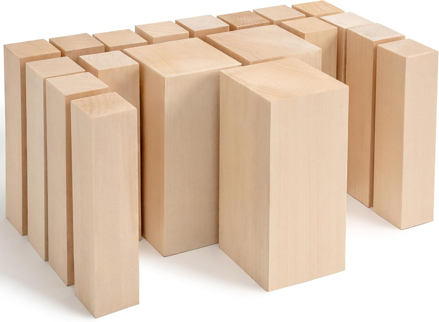 BeaverCraft Basswood Carving Blocks Whittling Wood BW19 - Unfinished Wood Blocks