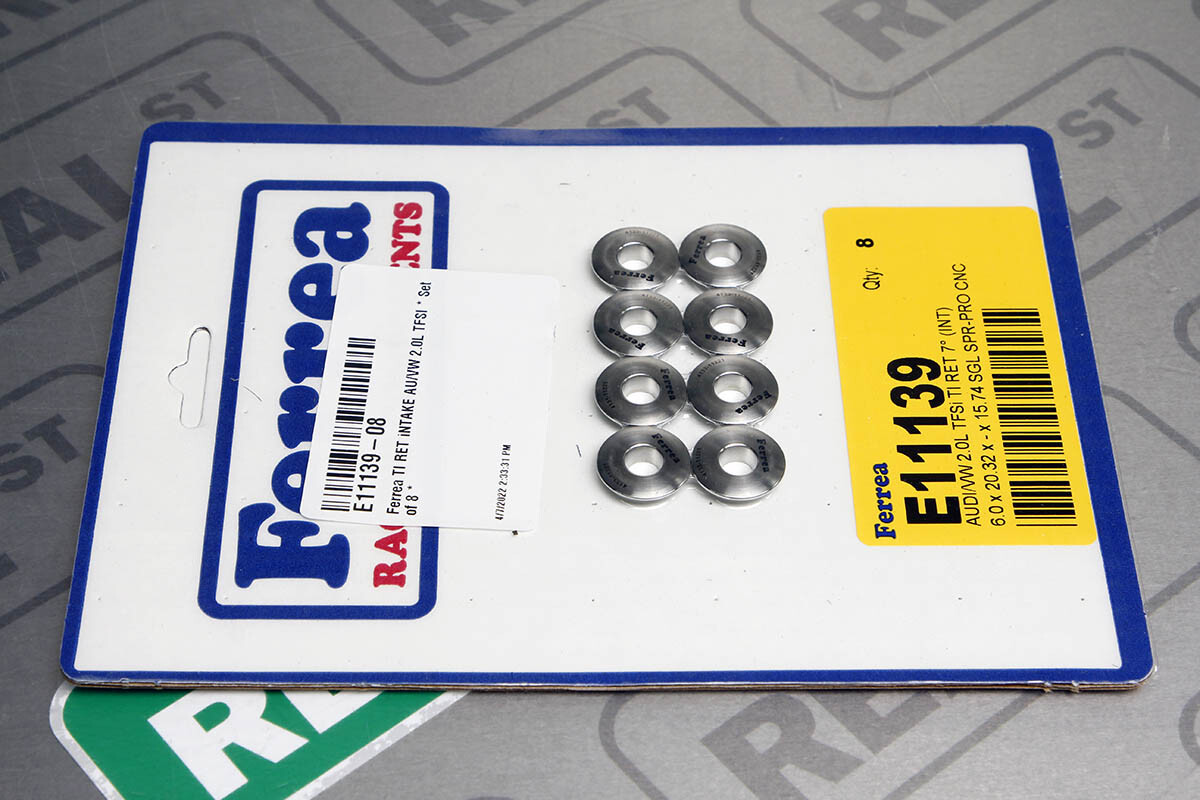 Ferrea Intake Titanium Retainer Set of 8 Audi VW 2.0T TSI TFSI EA888 Gen 1 09-13