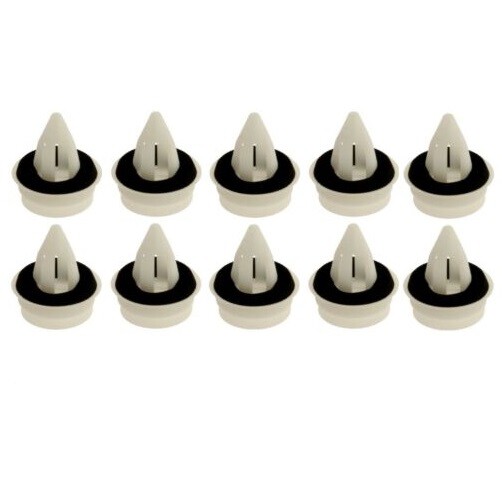 Genuine OEM Set of 10 Door Panel Clip with Seal Rings (Natural) for BMW