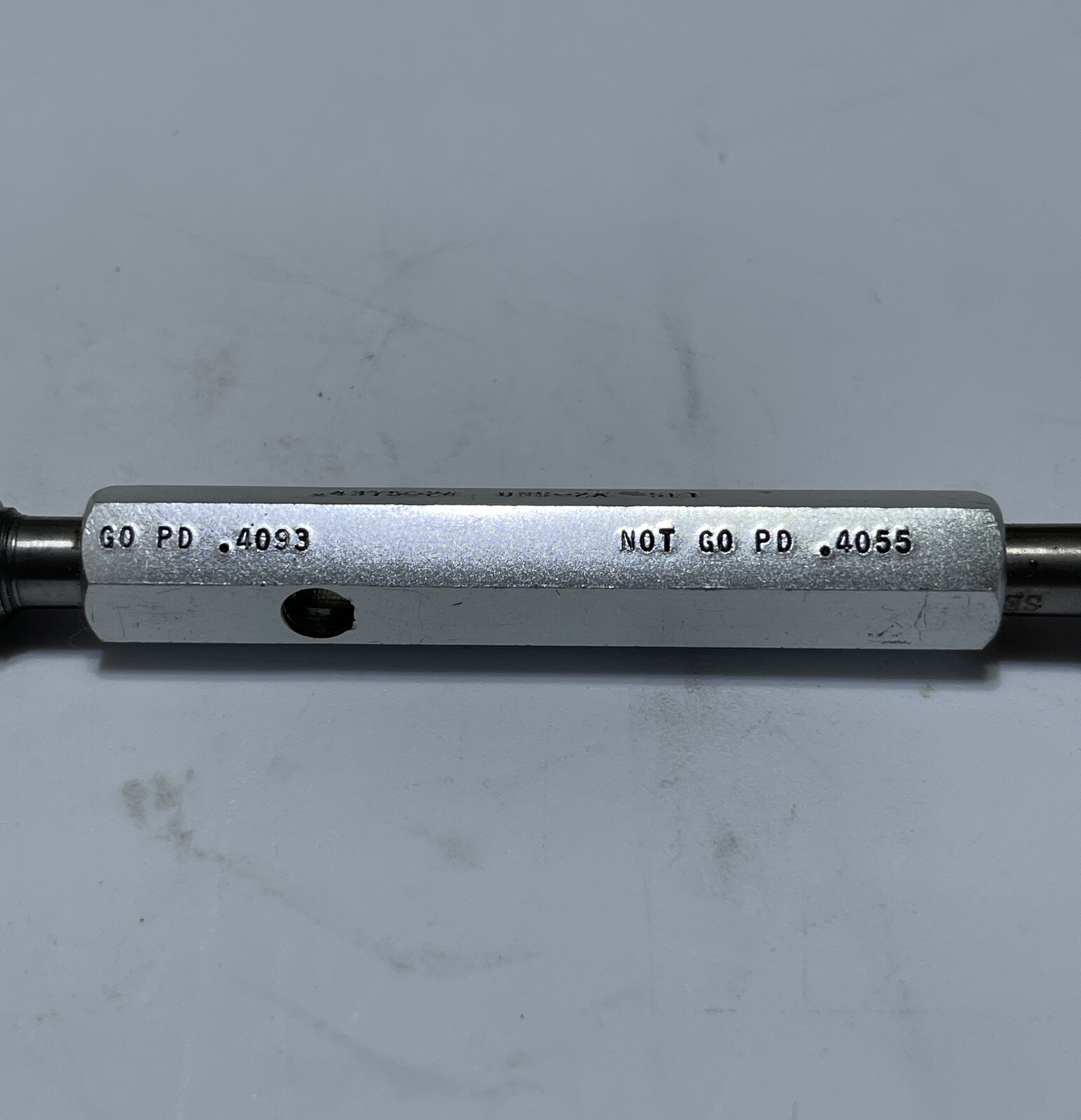 Swanson .4375-24 UNS-2A Set .4093 .4055 GO NO GO Threaded Gage