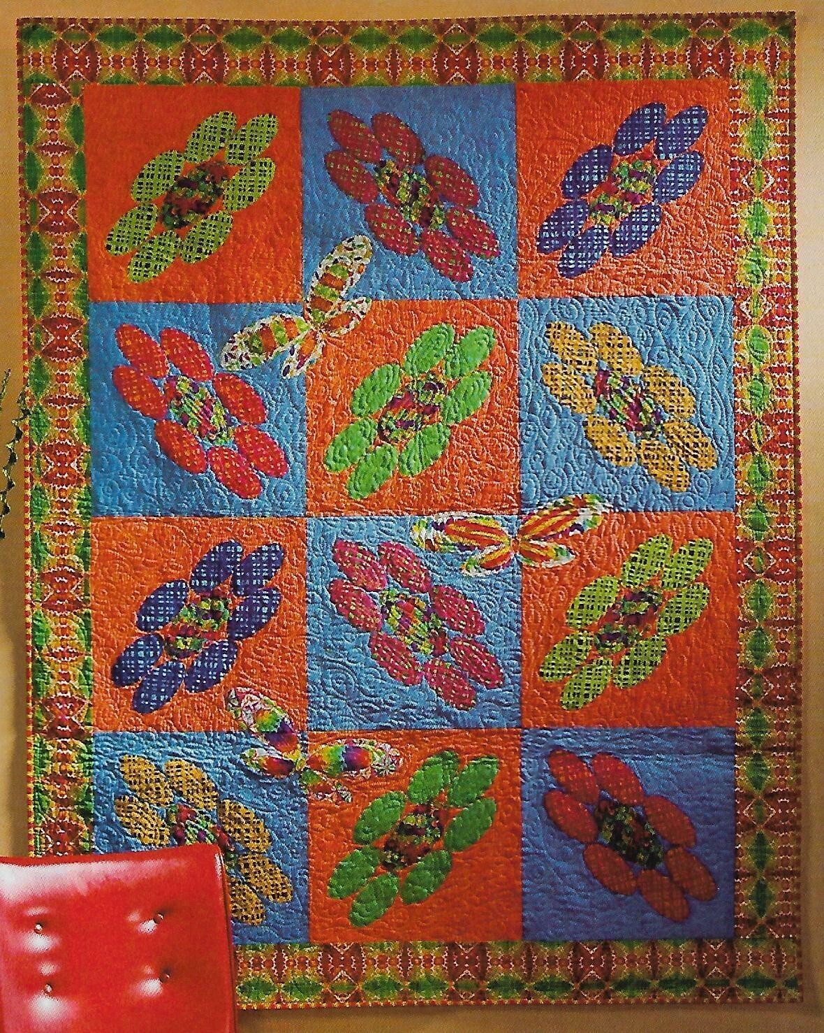 Groovy Garden Quilt quilting pattern instructions