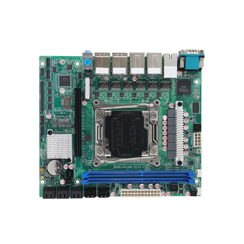 Two DDR4 Industrial Board 10 SATAs RAIDs Support 6x2.5GbE Servers Routers Build