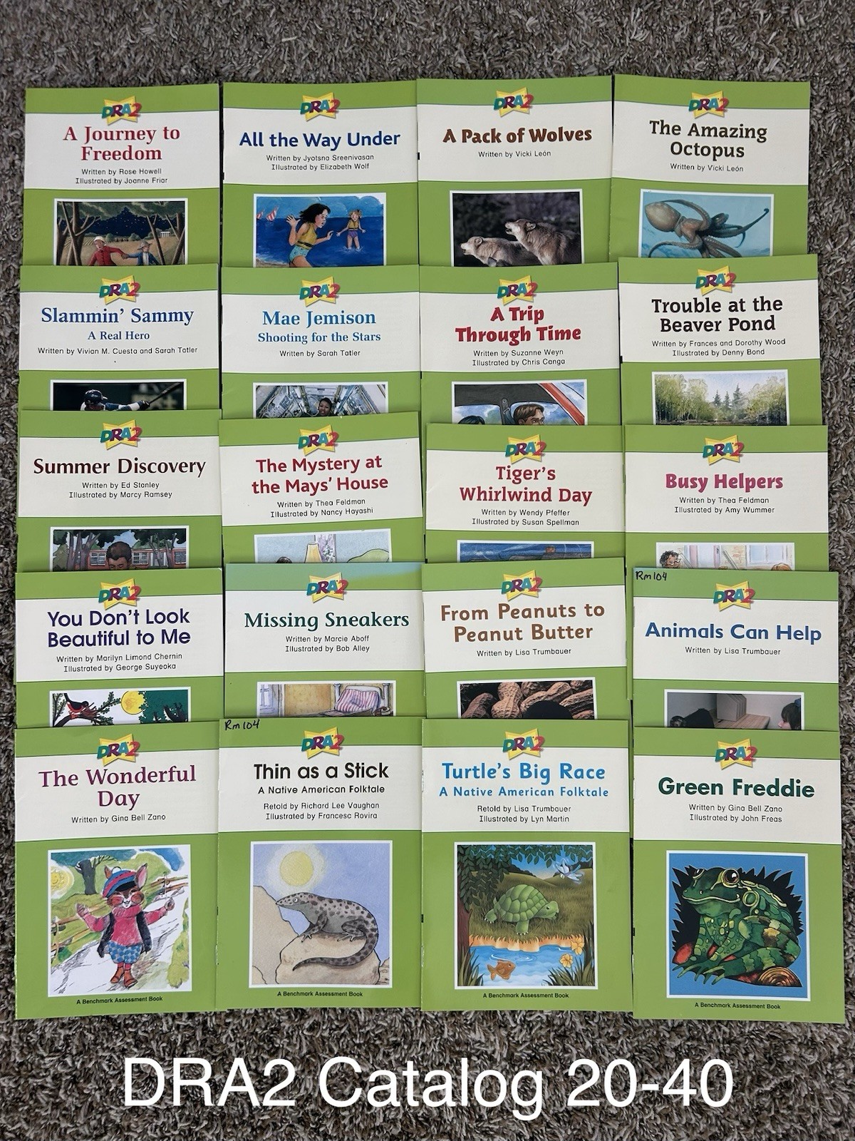 Pearson DRA2 Developmental Reading Assessment K-3 Levels 20-40*  Lot of 20 books