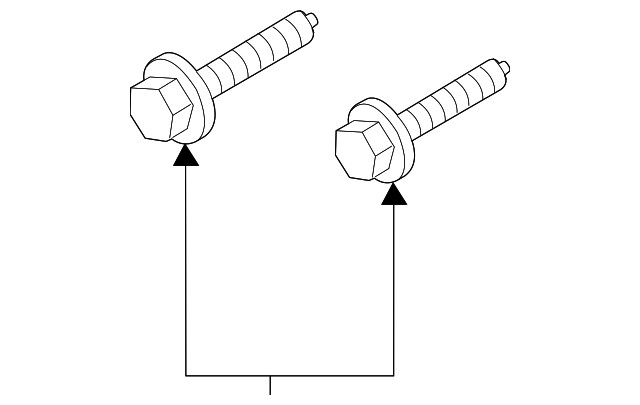 Genuine Porsche Motor Mount Bolt PAF-104-694