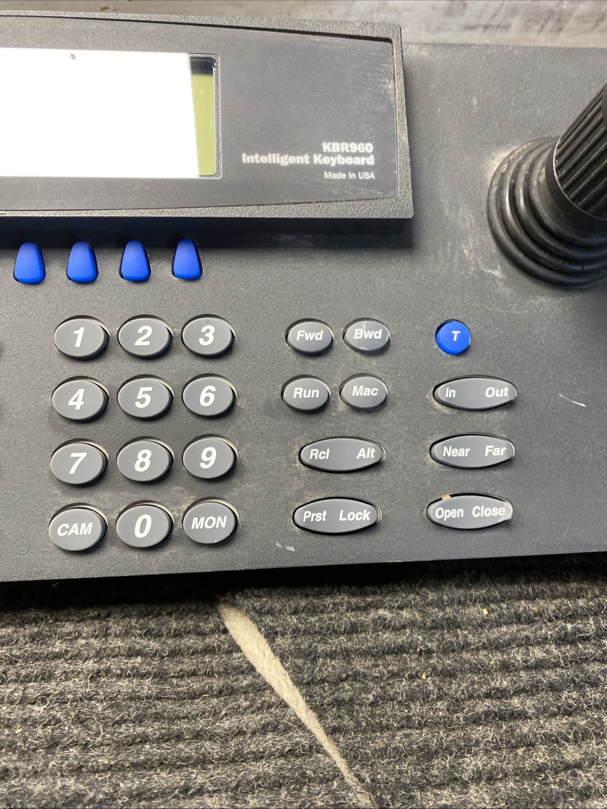 Pelco KBR960 Rack Mount Keyboard, Joystick Zoom Control
