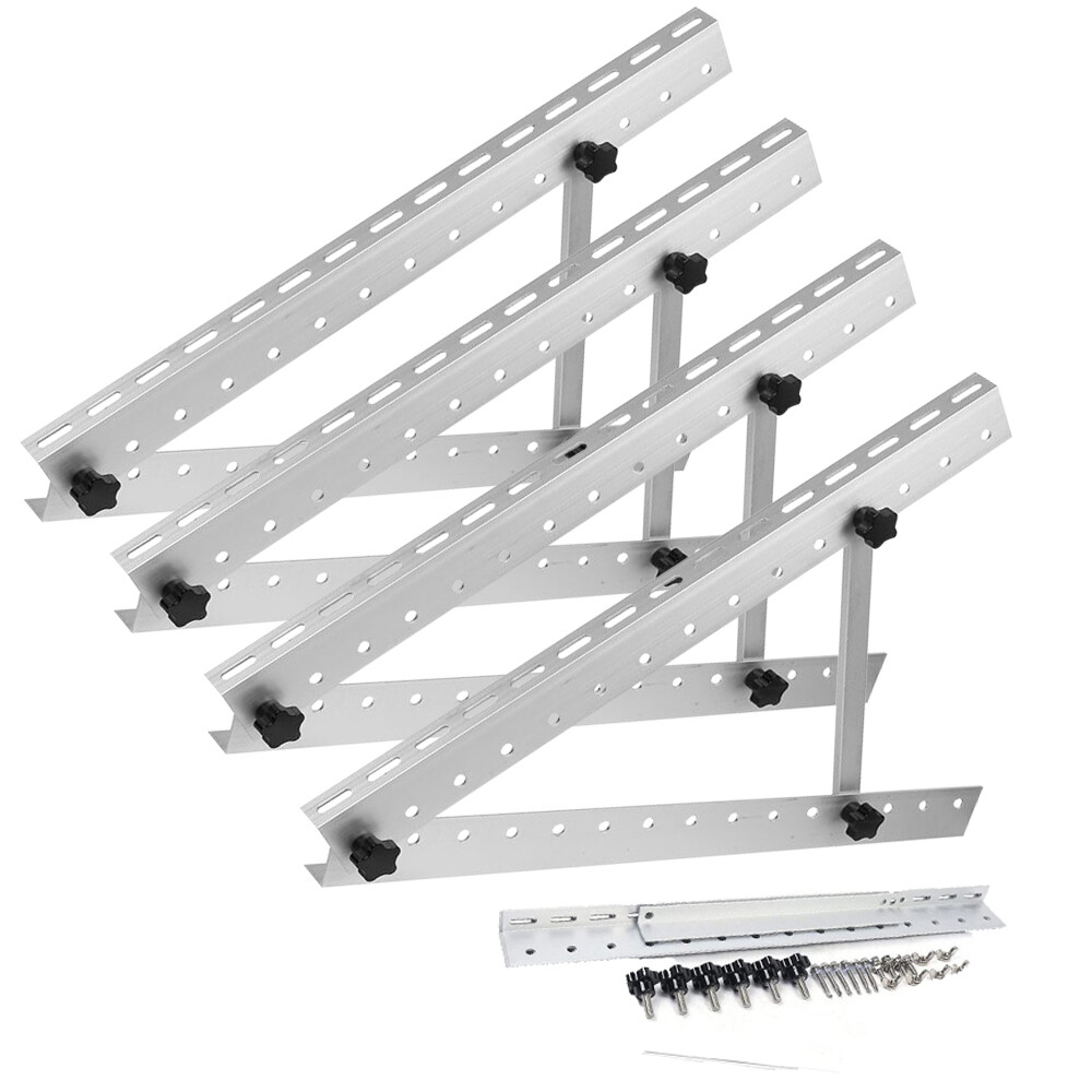 22" Solar Panel Mounting Frame Brackets Shed Boat Ground Mount  Adjustable Angle