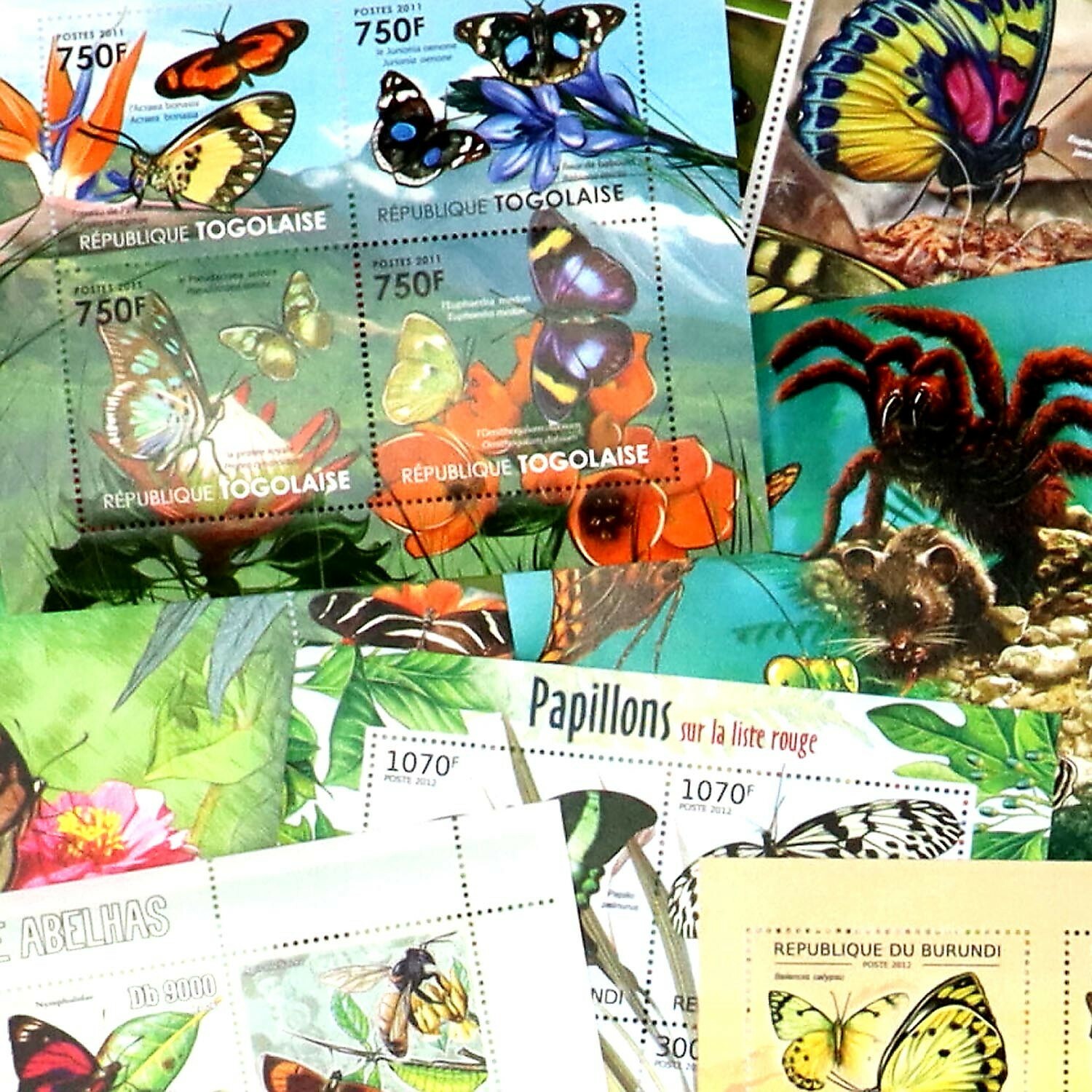 Stamp Collection Butterflies 40+ Different Sets Topical Stamps MNH Sets