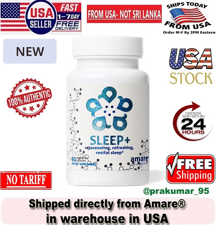 Amare SLEEP + - 60 Capsules Dietary Supplemnet - New & Sealed - Exp 2027 🔥