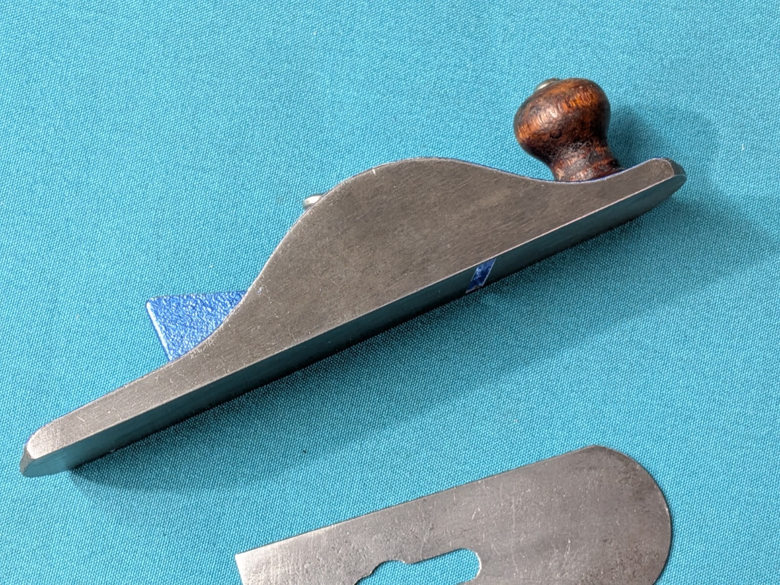 Vintage RED DIAMOND Block Plane 7-1/4" Hefty Feel Modified Paint