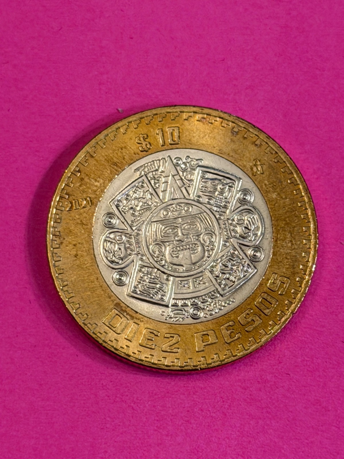 COIN MEXICO 2021  DIEZ PESOS  UNCIRCULATED FREE SHIPPING