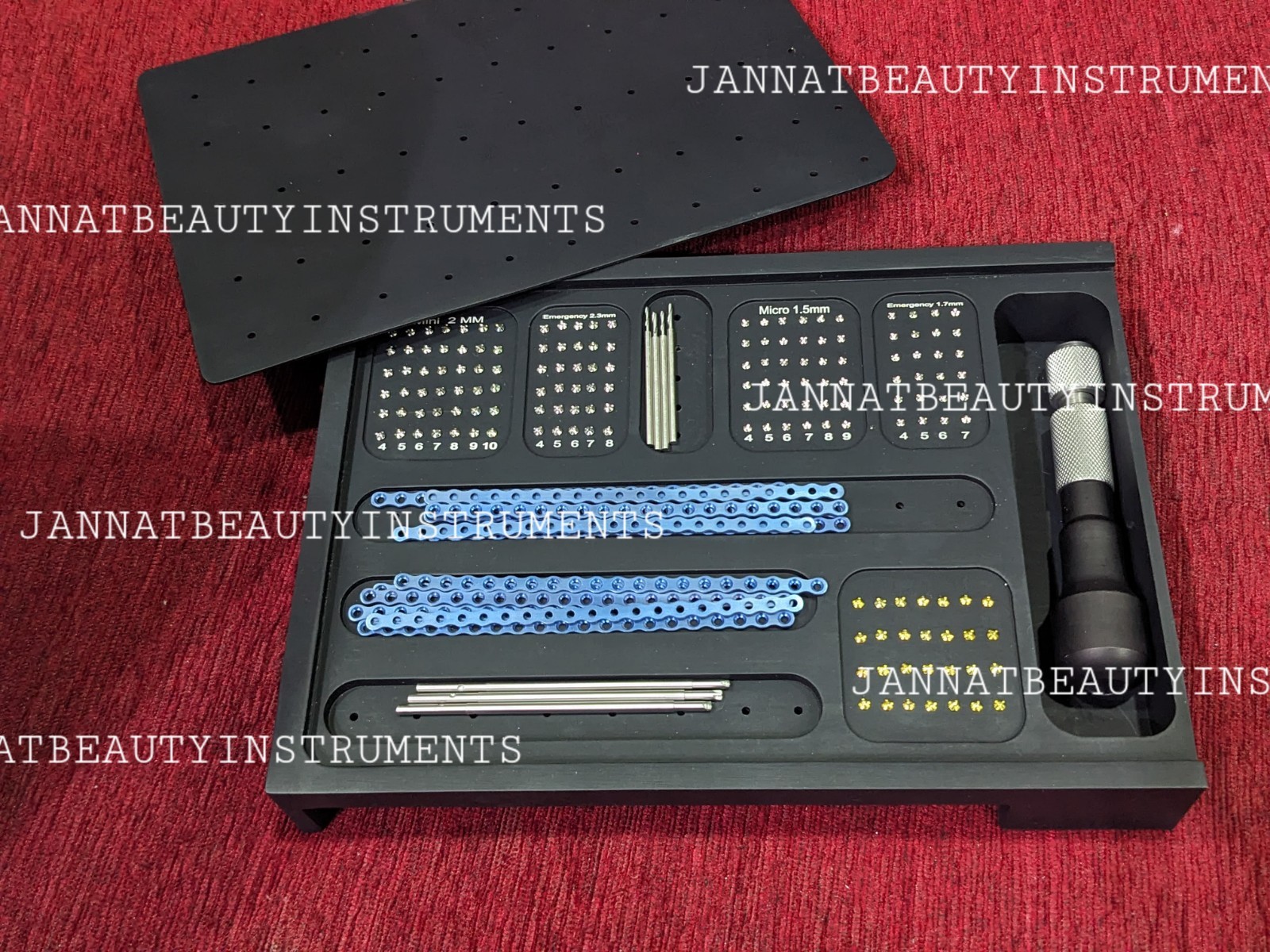 Dental Maxillofacial 2.0/1.5 Mini Micro Titanium Plates & Screw System
