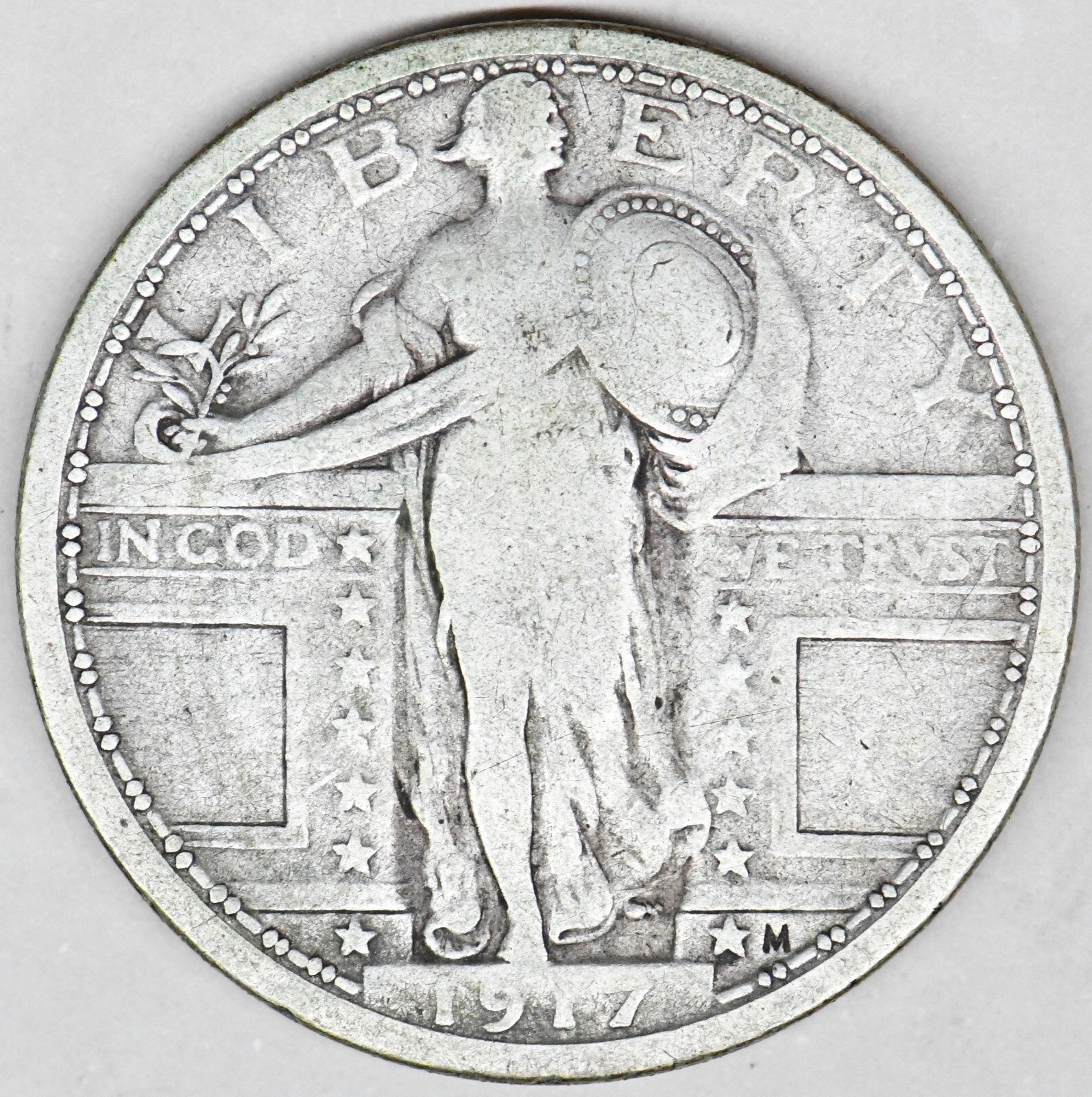 1917 standing liberty quarter type 1