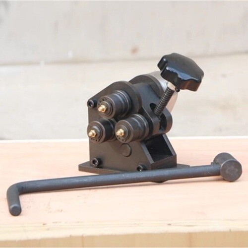 Manual Rolling Machine Three Roll Gear Bending Tools Hand-Cranking Pipe Bender
