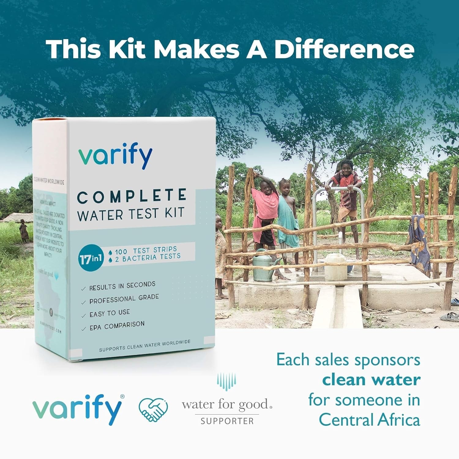 Comprehensive Water Kit - 100 Strips + 2 Bacteria Tests