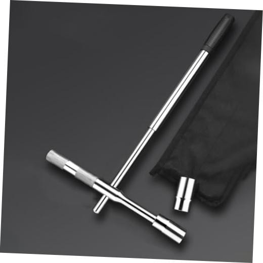 23" Extended Lug Wrench, 4 Way Automotive Wheel Lug Wrench with Extendable