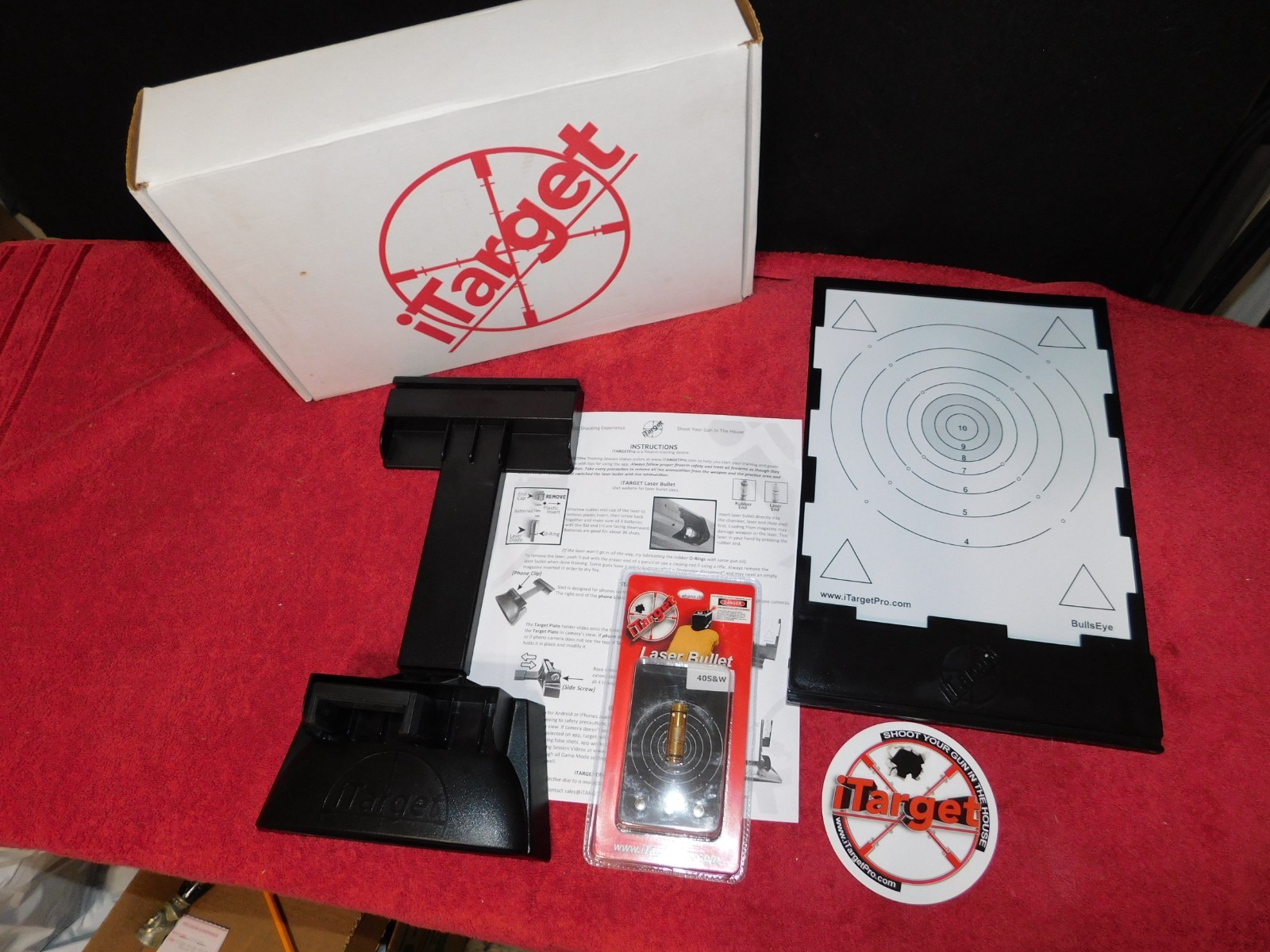 iTarget Pro Target Sled & Training System Dry Fire Laser I Target 40 S&W, New!!