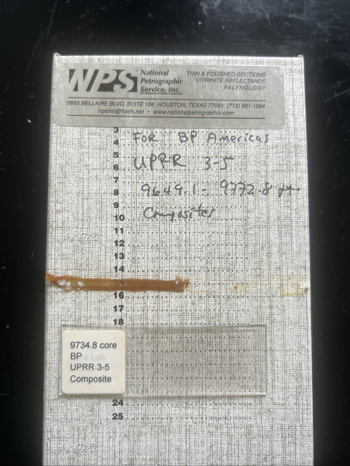 26 Composites Microscope Slides For BP Americas Uprr 35