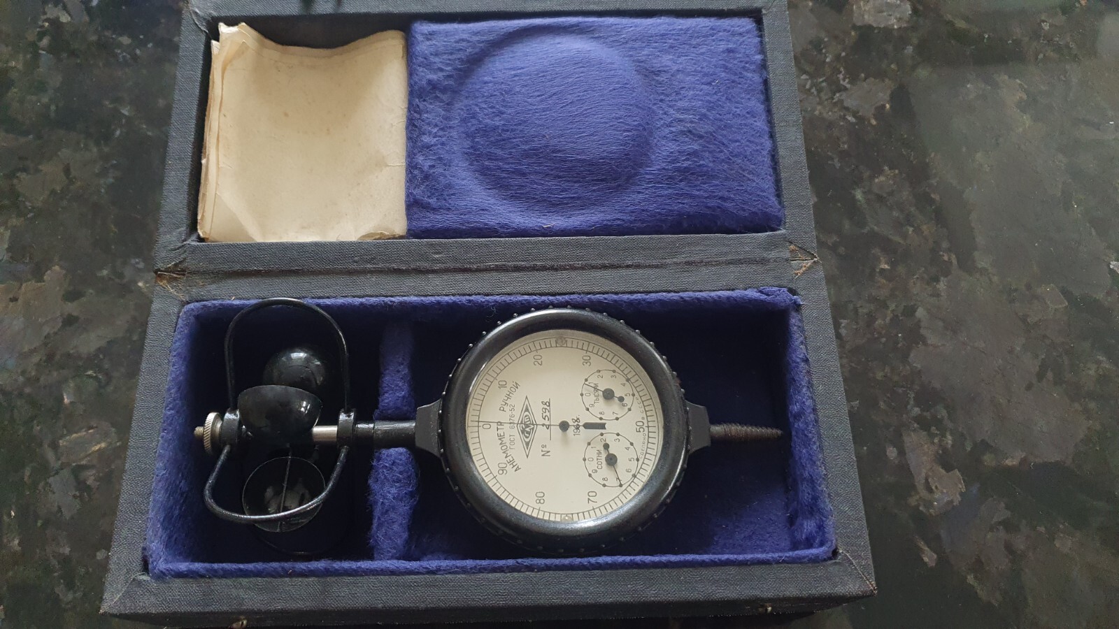 VINTAGE ANEMOMETER WIND METER (1-20m/s) 1968r  USSR