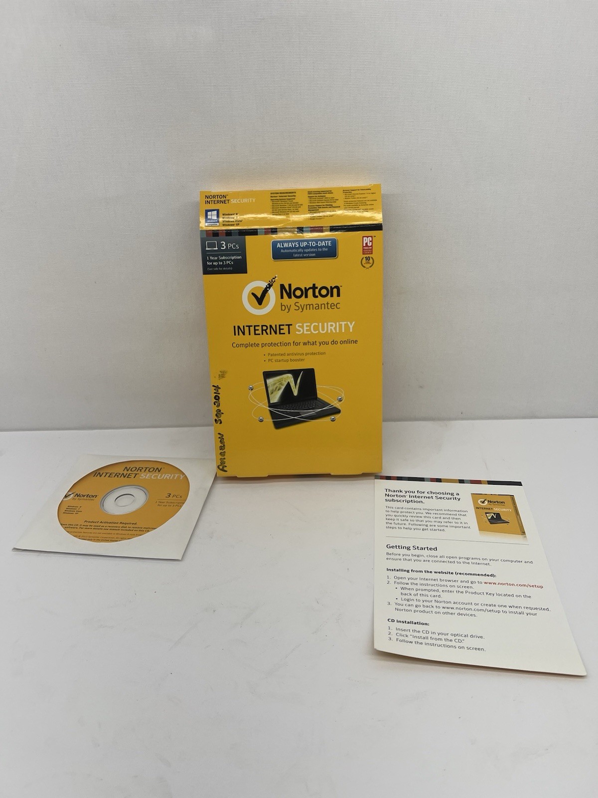 Norton Internet Security | 3 PC & 1 Year | Product Key Card | Old Stock