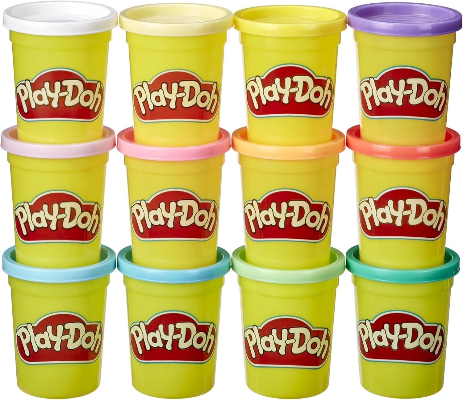 Pastel Colors Bulk 12-Pack of 4-Ounce Cans, Party Favors, Kids Arts & Crafts, Ba