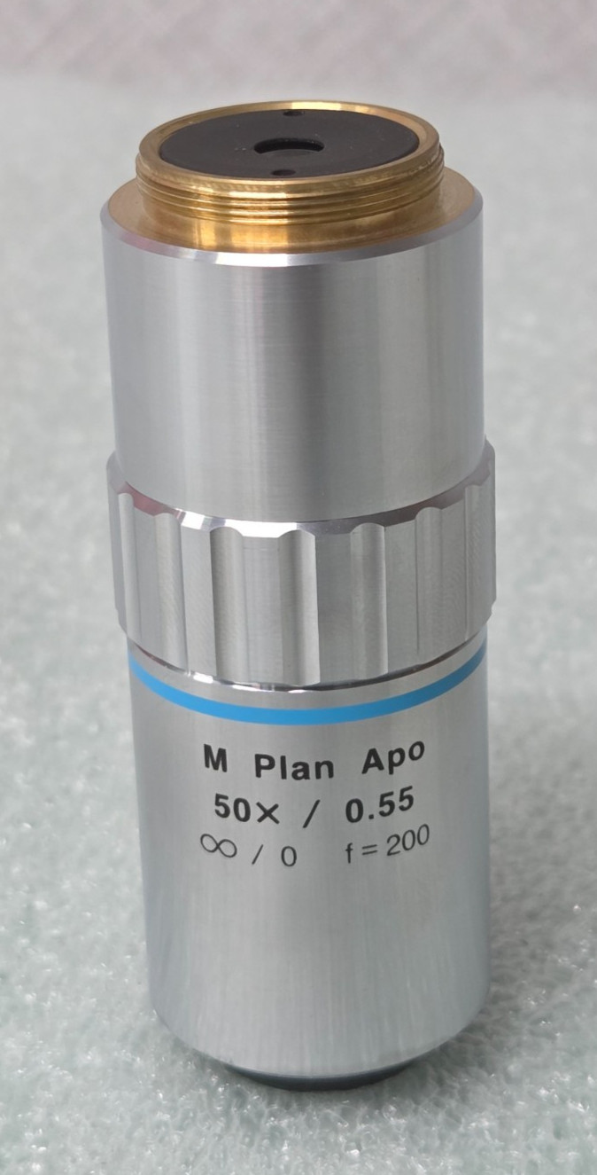 Mitutoyo M Plan Apo 50 X / 0.55 ∞ / 0   f=200  Microscope Objective Lens
