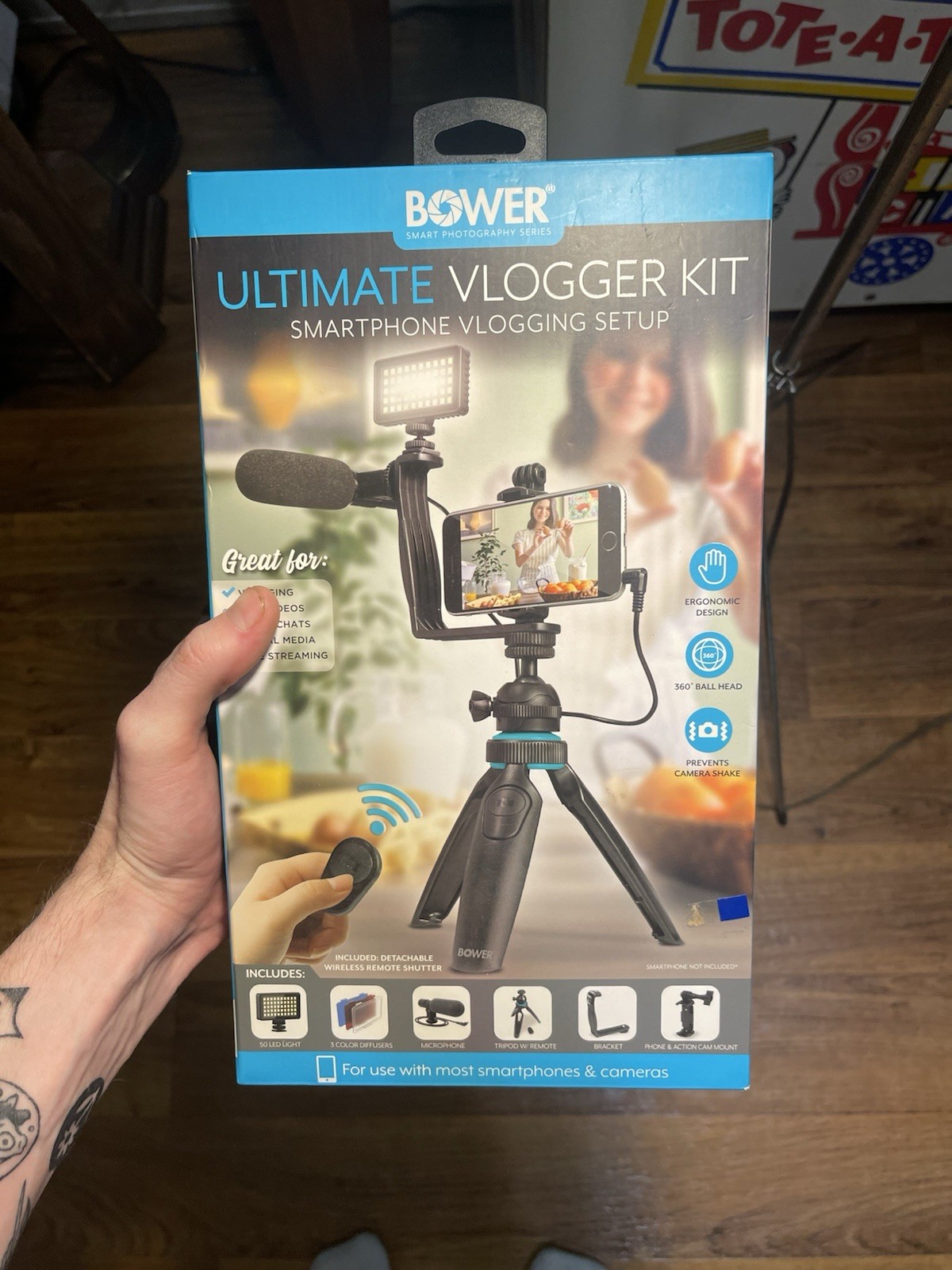 Bower Ultimate Vlogger Kit Smartphone Vlogging Setup - New Open Box